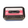 Etui na kluczyki metalowe pudełko kaseta PRL czerwona retro 44815003491000000075