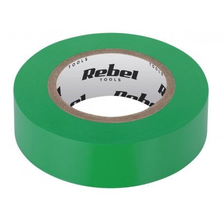 Taśma izolacyjna klejąca REBEL NAR0427 (0,13mm x 19mm x 10yd) UV zielona 1szt