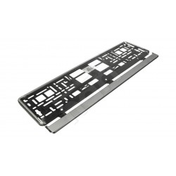 RAMKA TABLICY REJESTRACYJNEJ SREBRNA