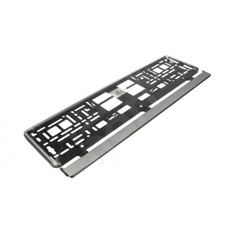 RAMKA TABLICY REJESTRACYJNEJ SREBRNA