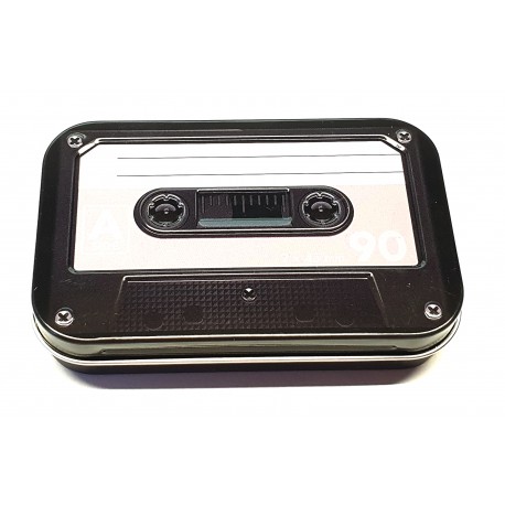 Pudełko metalowe etui na kluczyki kaseta retro biała 52406003491000000075